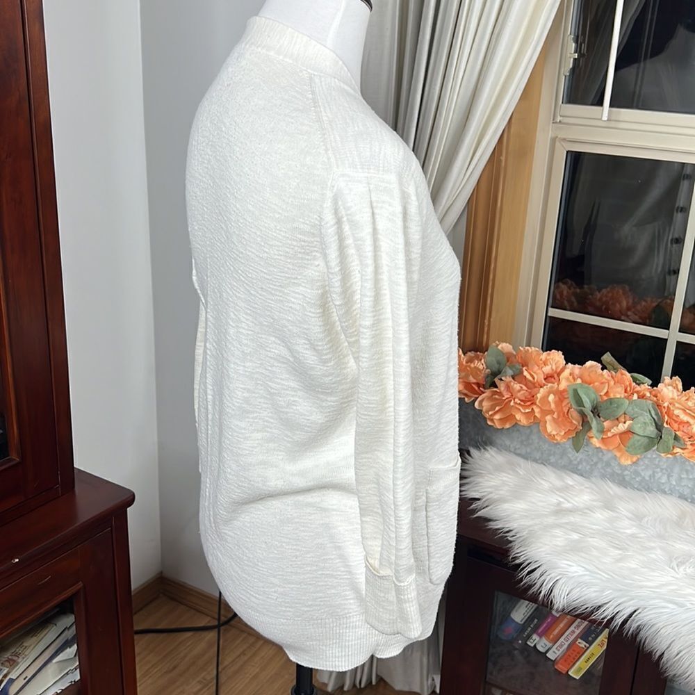 Madewell White Cotton Button Down Cardigan - Picture 7 of 8